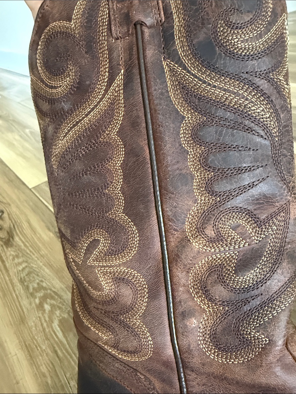 J.B. Dillon Brown Leather Western Cowboy Boots - Picture 6 of 6